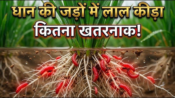 धान की जड़ों में लाल कीड़ा बना रहा है फसल कमजोर, जानें पूरा इलाज