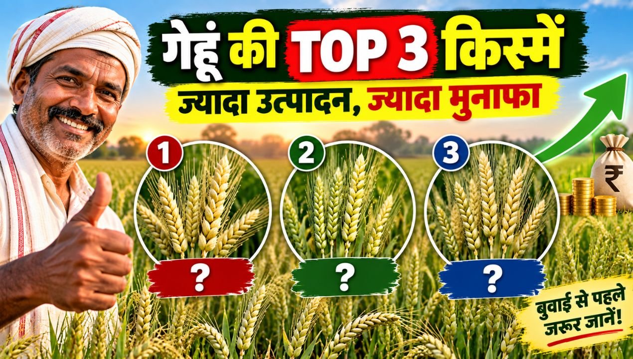 3 गेहूं की टॉप 3 किस्में कौन सी? बुवाई से पहले जान लें पूरी जानकारी