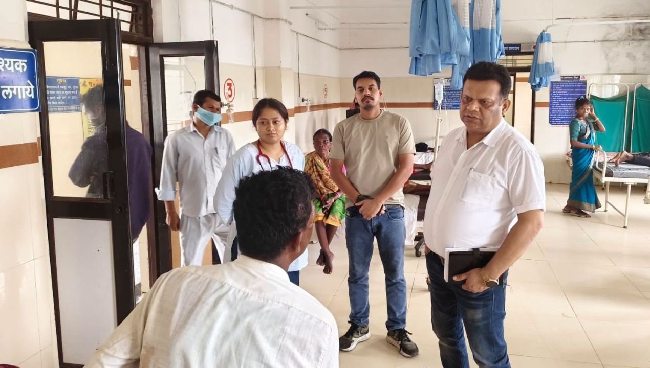 जन-विश्वास अभियान में स्वास्थ्य संस्थानों का निरीक्षण, बैहर और उकवा में व्यवस्थाओं की समीक्षा